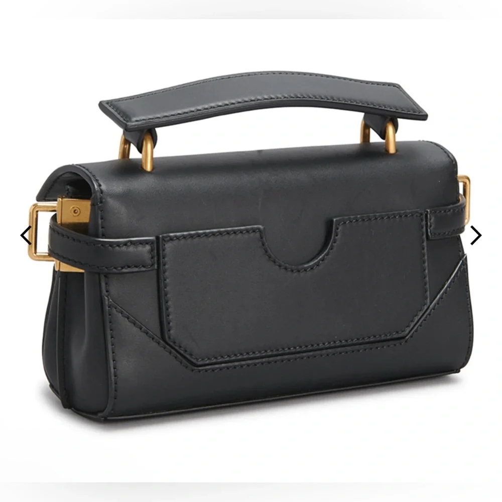 Balmain NWT BBuzz 19 Shoulder Bag in Smooth Leather - Picture 10 of 11